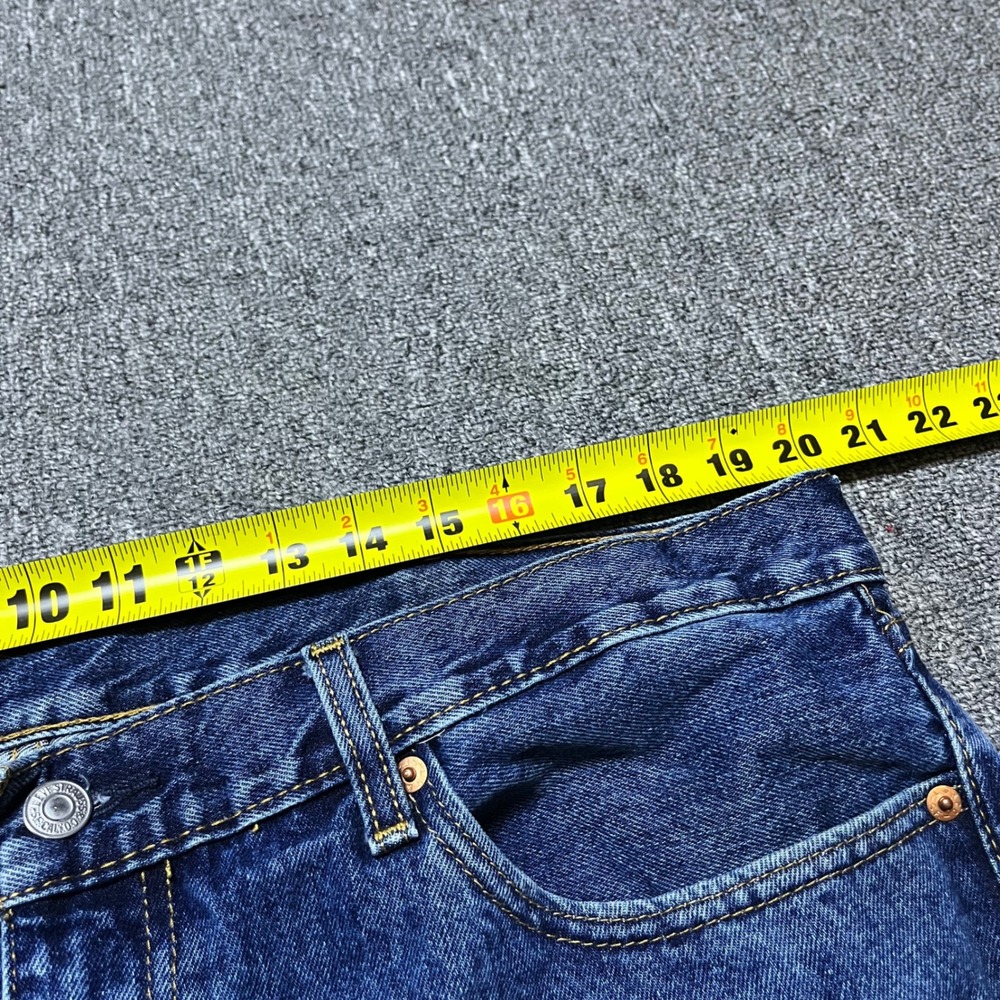 Levi's 505 Regular Fit Jeans W40 L32 Blue Denim Straight Leg Workwear - Picture 12 of 12